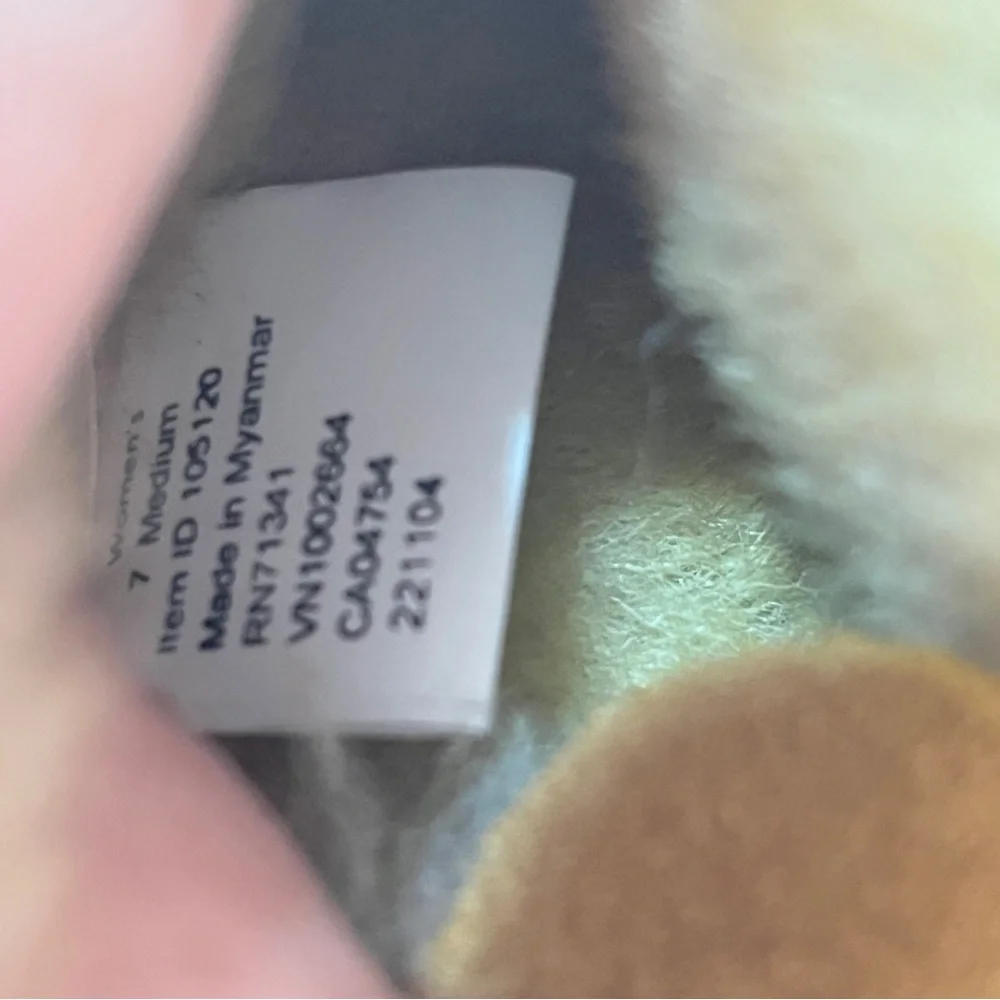 L.L. Bean Brown Suede Slippers with Cream Lining - Picture 9 of 11